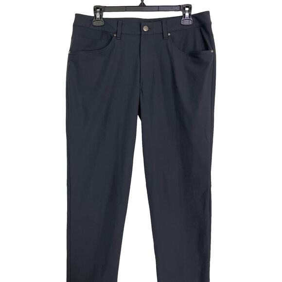 Lululemon ABC Pants Men’s 32/28 Obsidian Gray Warpstreme Classic Fit Trousers - Picture 3 of 8